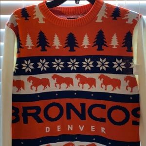 Denver Broncos Small Sweater Lights Up